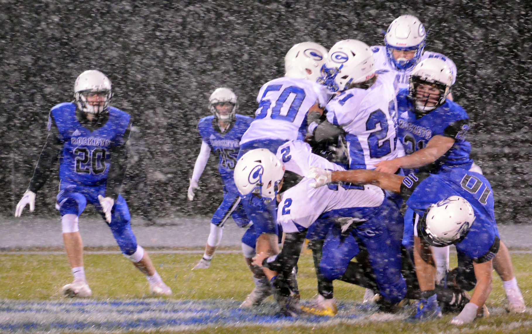 Prep football photo: Cambridge quarterback Ezra Stein